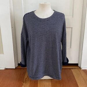 J Jill Striped Knit Top Large‎